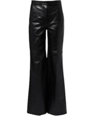 Dorothee Schumacher Leather Flared Trousers - Black