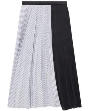 Sacai Pleated Midi Skirt - Blue