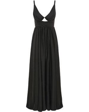 Zimmermann V-Neck Midi Dress - Black