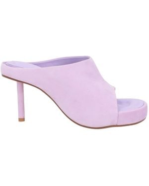 Jacquemus Suede Sandals - Purple