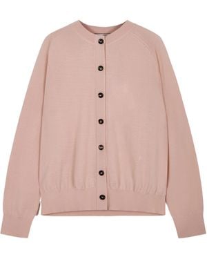 Bottega Veneta Long-Sleeved Cardigan - Pink