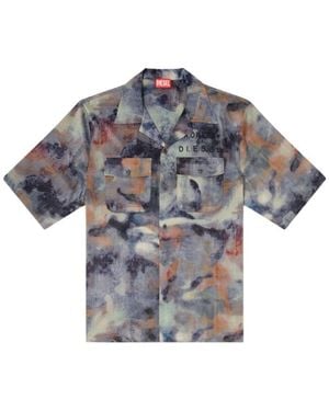 DIESEL S-Brack Short Sleeved Shirt - Grey