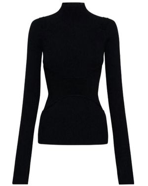 Dion Lee Interlink Skivvy Cut-Out Jumper - Black