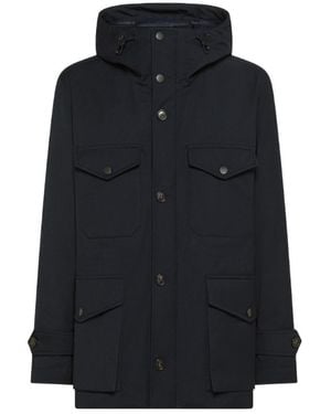 Seventy Hooded Multi-Pocket Jacket - Black