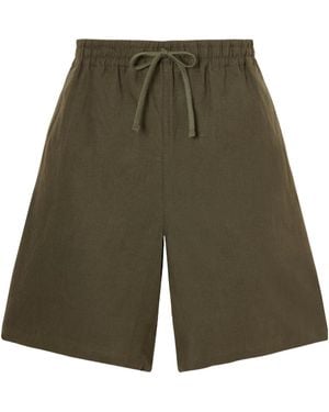 Aimé Leon Dore Linen Shorts - Green
