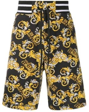 Versace Jeans Couture Pull Rope Waist Denim Shorts - Yellow