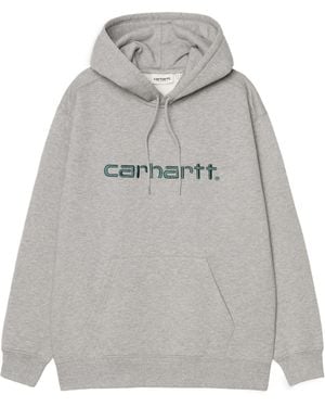 Carhartt Script Logo Hoodie - Grey