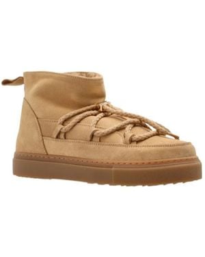 Inuikii Braided-Lace Suede Boots - Brown