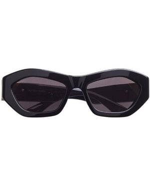 Bottega Veneta Eyewear Cat-Eye Frame Sunglasses - White