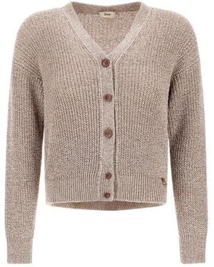 Herno Sequin-Embellished Cardigan - Natural