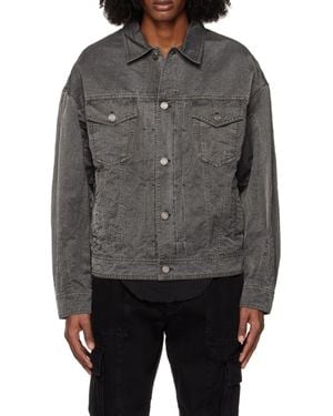 Juun.J Dark-Wash Denim Jacket - Gray