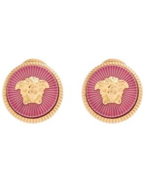 Versace Medusa Biggie Stud Earrings - Pink