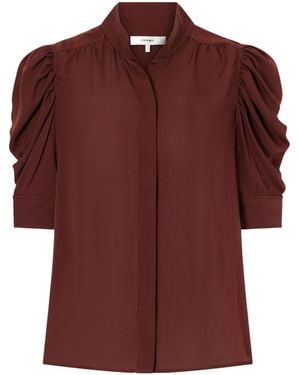 FRAME Silk Blouse - Red