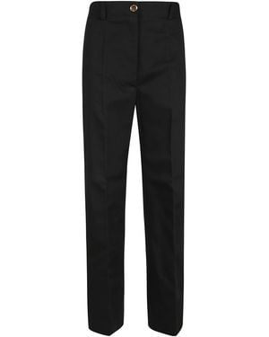 Patou Wide-Leg Casual Trousers - Black
