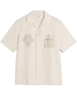Maison Kitsuné Maison Kitsuné Semi-Sheer Short-Sleeved Shirt - White