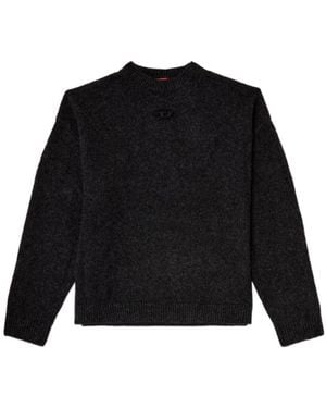 DIESEL M-Areeta Oval D Logo Knitted Jumper - Black