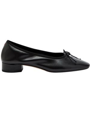 Aeyde Bow Leather Pumps - Black