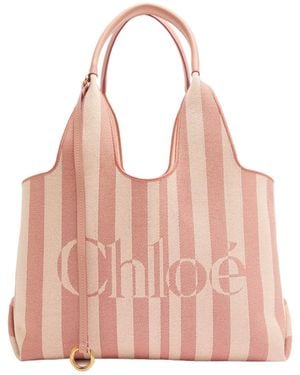 Chloé Lightweight Striped Handbag - Pink