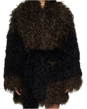 Entire studios Faux Fur Coat - Black