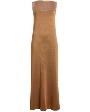 KHAITE Ruslan Dress - Brown