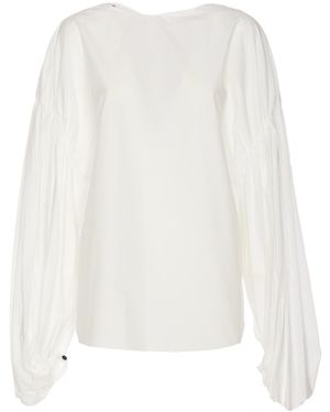 KHAITE Long-Sleeved Top - White