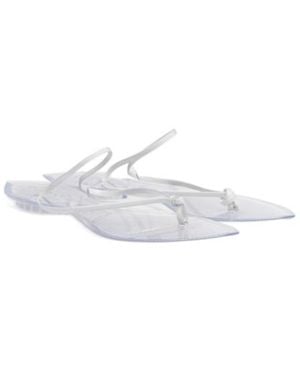 Alaïa Leather Sandals - White