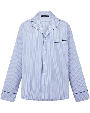 Dolce & Gabbana Casual Long-Sleeve Shirt - Blue