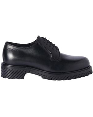 Off-White c/o Virgil Abloh Military Lace-Up Derby Shoes - Blue