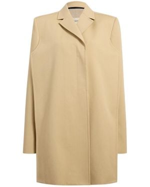 KHAITE Long-Sleeved Coat - Natural