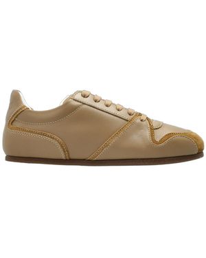 Moschino Round Toe Low-Top Trainers - Brown