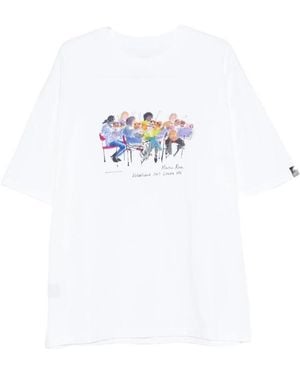 Martine Rose Graphic Print Crewneck T-Shirt - White