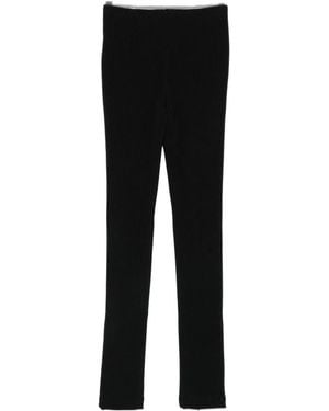 Frankie Shop Logo-Detailed Casual Pants - Black