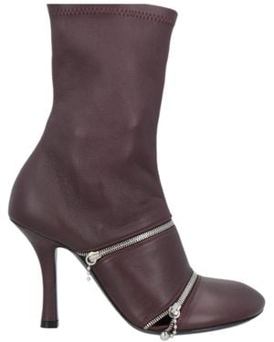 Burberry Fashion Ankle Boots - Purple
