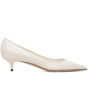 Jimmy Choo Amelia Pointed High Heels - White