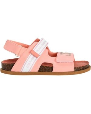 Dolce & Gabbana Sandals With Rhinestones - Pink