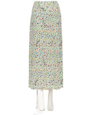 Valentino Patterned Midi Skirt - Green