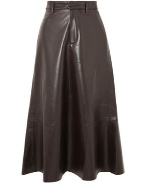 Citizens of Humanity Belt Loop Midi Skirt - Brown