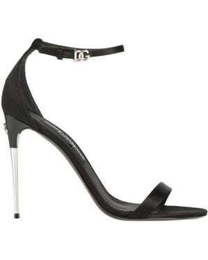 Dolce & Gabbana Solid Color Sandals - Metallic