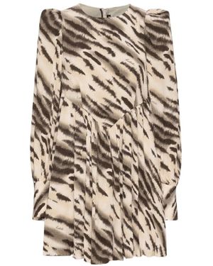 ROTATE BIRGER CHRISTENSEN Long Sleeved Dress - Natural