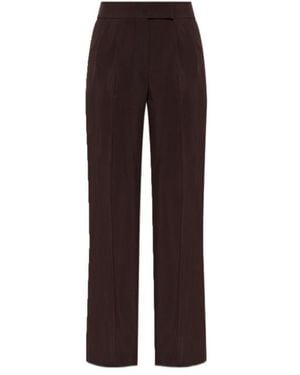 Tom Ford Pleated Wide-Leg Trousers - Brown