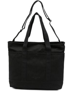 Carhartt Logo-Embroidery Tote Bag - Black