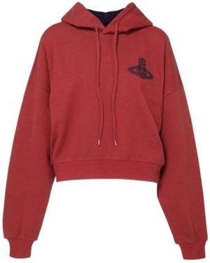 Vivienne Westwood Box Cropped Hoodie - Red