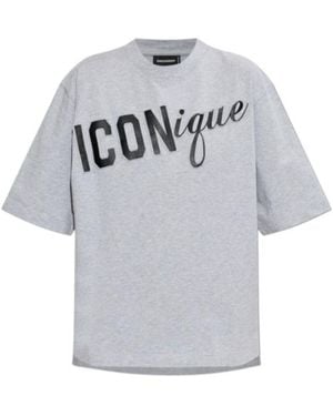 DSquared² Short Sleeve Crewneck T-Shirt - Grey