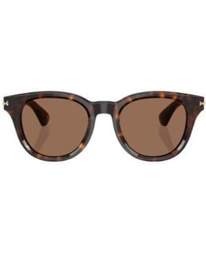 Burberry Eyewear Round Frame Sunglasses - Multicolour