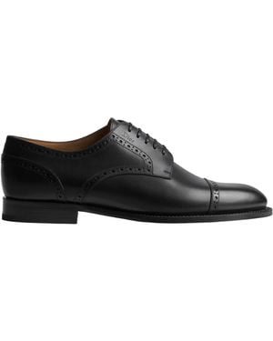 Dior Brogue Cap-Toe Oxford Shoes - Black