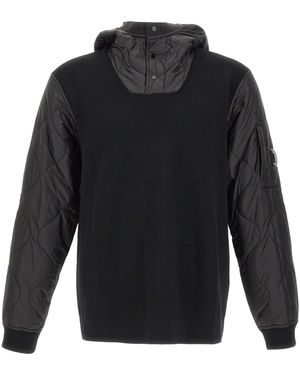 C.P. Company Hooded Quilted Jacket - Blue