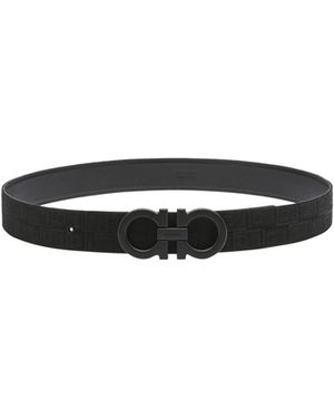 Ferragamo Ferragamo Reversible Gancini Buckle Belt - White