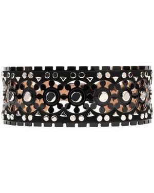 Alaïa Hollowed-Out Detail Belt - White