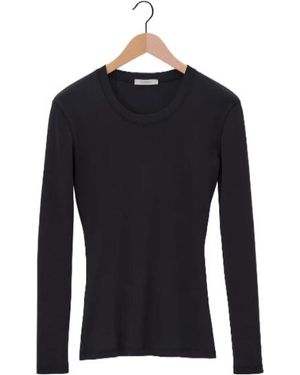 Lemaire Crewneck Long-Sleeved T-Shirt - Blue