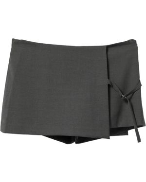 Paloma Wool Mini Archive Layered Skort Shorts - Grey